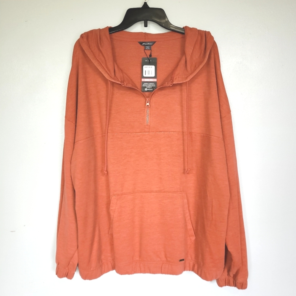Eddie Bauer Soft French Terry Half Zip Hoodie